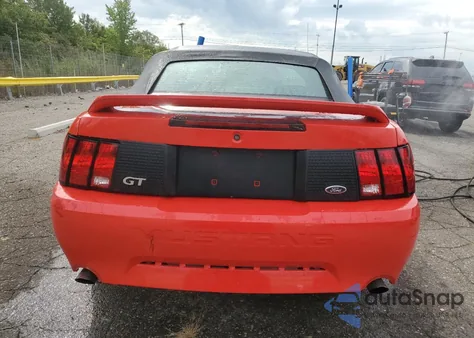 2000 Ford Mustang Gt из США, поврежденный, VIN 1FAFP45X6YF215853